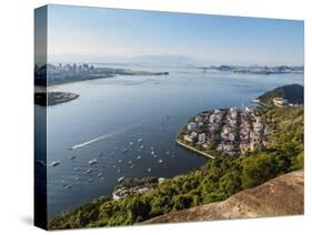 Urca Neighbourhood, elevated view, Rio de Janeiro, Brazil, South America-Karol Kozlowski-Stretched Canvas