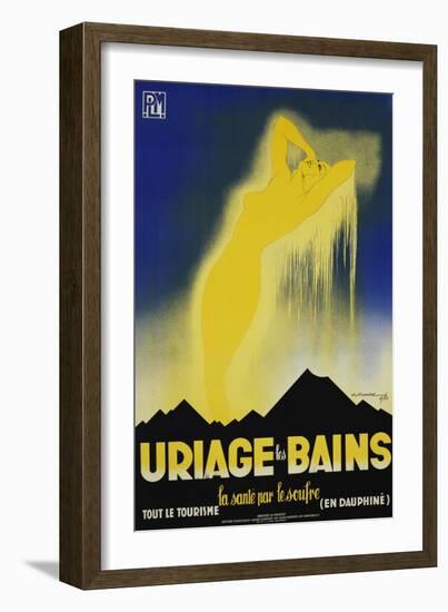 Uriage Les Bains Hot Spings Poster-Gaston Gorde-Framed Giclee Print