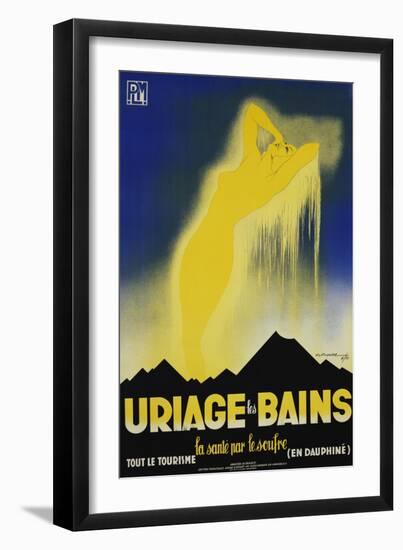 Uriage Les Bains Hot Spings Poster-Gaston Gorde-Framed Giclee Print