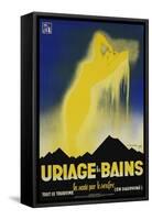 Uriage Les Bains Hot Spings Poster-Gaston Gorde-Framed Stretched Canvas