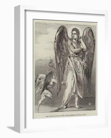 Uriel and Satan-Benjamin Robert Haydon-Framed Giclee Print