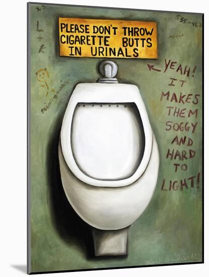 Urinal-Leah Saulnier-Mounted Giclee Print