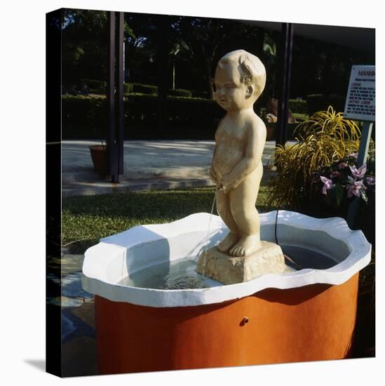 Urinating Boy Fountain-Paul Almasy-Stretched Canvas