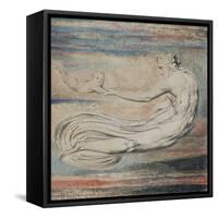 Urizen, Plate 2 of Urizen: Teach These Souls to Fly-William Blake-Framed Stretched Canvas