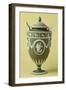 Urn, Green Stoneware, Wedgwood Manufacture, Staffordshire, England-null-Framed Giclee Print