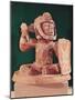 Urn Lid with a Figure of a Warrior, from Guatemala, Classic Period, 600-950-Mayan-Mounted Giclee Print