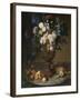 Urn of Flowers with Fruits and Hare, 1715-Alexandre-Francois Desportes-Framed Giclee Print