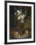 Urn of Flowers with Fruits and Hare, 1715-Alexandre-Francois Desportes-Framed Giclee Print