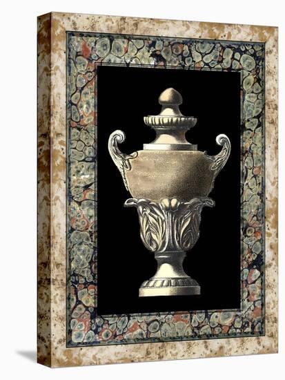 Urn on Marbleized Background I-null-Stretched Canvas