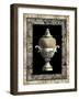 Urn on Marbleized Background II-null-Framed Art Print