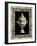 Urn on Marbleized Background II-null-Framed Art Print