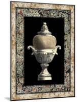 Urn on Marbleized Background II-null-Mounted Art Print
