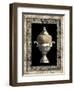 Urn on Marbleized Background II-null-Framed Art Print