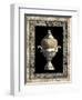 Urn on Marbleized Background II-null-Framed Art Print