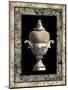 Urn on Marbleized Background II-null-Mounted Art Print