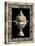 Urn on Marbleized Background II-null-Stretched Canvas