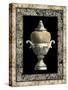 Urn on Marbleized Background II-null-Stretched Canvas