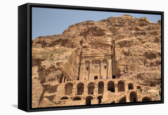 Urn Tomb, Royal Tombs, Petra, Jordan, Middle East-Richard Maschmeyer-Framed Stretched Canvas