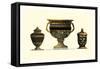 Urn Triad IV-Giovanni Giardini-Framed Stretched Canvas