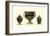 Urn Triad IV-Giovanni Giardini-Framed Art Print