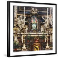 Urn with Skull of St Aloysius Gonzaga-null-Framed Giclee Print