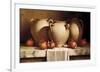 Urns with Persimmons and Pomegranates-Loran Speck-Framed Giclee Print