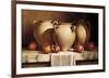 Urns with Persimmons and Pomegranates-Loran Speck-Framed Giclee Print