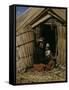 Uro Indian Woman and Baby, Lake Titicaca, Peru, South America-Sybil Sassoon-Framed Stretched Canvas