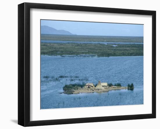 Uros Indian Floating Village, Lake Titicaca-null-Framed Photographic Print