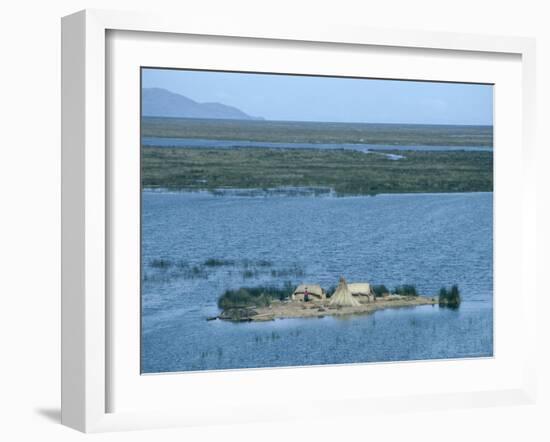 Uros Indian Floating Village, Lake Titicaca-null-Framed Photographic Print