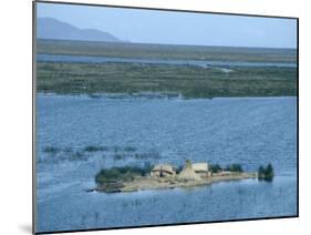 Uros Indian Floating Village, Lake Titicaca-null-Mounted Photographic Print