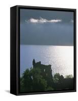 Urquhart Castle, Loch Ness, Highlands, Scotland, United Kingdom, Europe-Patrick Dieudonne-Framed Stretched Canvas