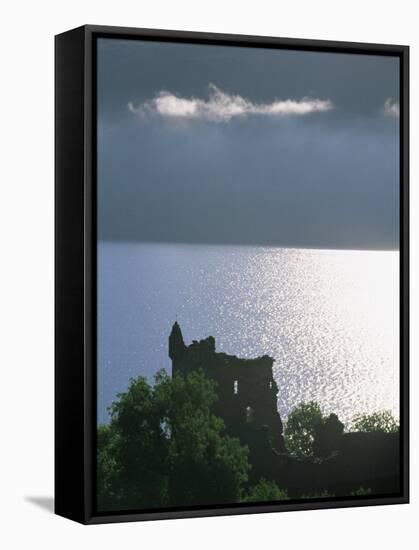 Urquhart Castle, Loch Ness, Highlands, Scotland, United Kingdom, Europe-Patrick Dieudonne-Framed Stretched Canvas