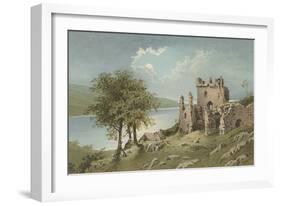 Urquhart Castle - Loch Ness-English School-Framed Giclee Print