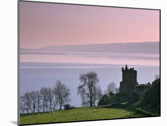 Urquhart Castle, Strone Point on the North-Western Shore of Loch Ness, Inverness-Shire-Nigel Blythe-Mounted Photographic Print
