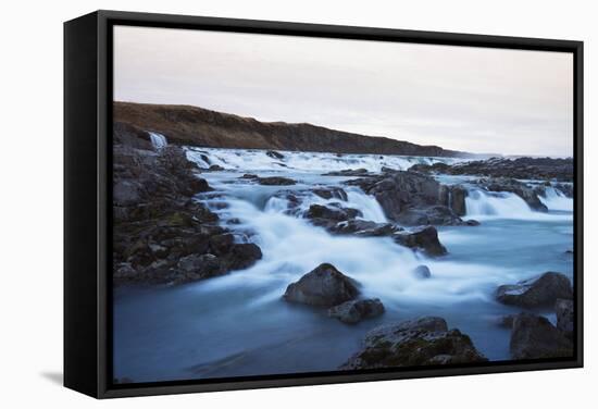 Urridafoss Waterfall, South Iceland, Iceland, Polar Regions-Christian Kober-Framed Stretched Canvas