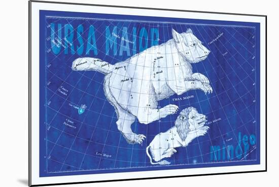 Ursa Major and Leo Minor-null-Mounted Art Print