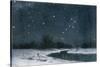 Ursa Major and Ursa Minor (The Great Bear and the Little Bear) in the Northern Sky-null-Stretched Canvas