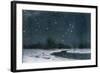 Ursa Major and Ursa Minor (The Great Bear and the Little Bear) in the Northern Sky-null-Framed Art Print