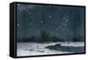 Ursa Major and Ursa Minor (The Great Bear and the Little Bear) in the Northern Sky-null-Framed Stretched Canvas