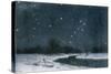 Ursa Major and Ursa Minor (The Great Bear and the Little Bear) in the Northern Sky-null-Stretched Canvas