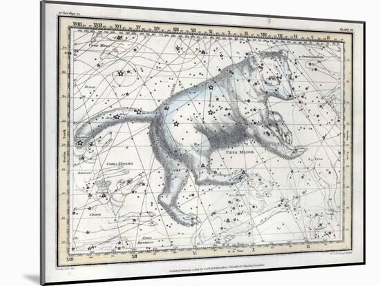 Ursa Major Constellation, 1822-Science Source-Mounted Giclee Print