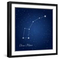 Ursa Minor Constellation at Starry Night Sky-Kgkarolina-Framed Photographic Print