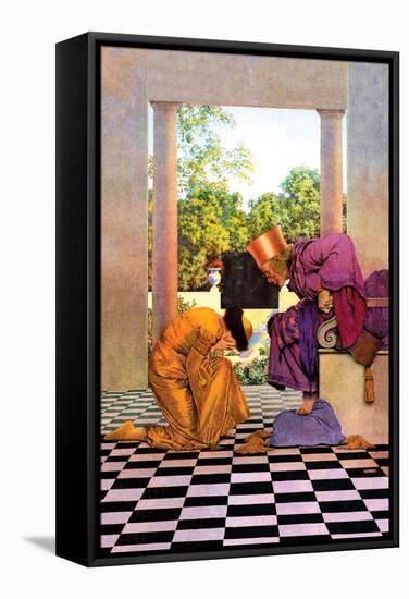 Ursula and the King-Maxfield Parrish-Framed Stretched Canvas