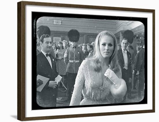 Ursula Andress Black & White-British Pathe-Framed Giclee Print