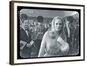 Ursula Andress Black & White-British Pathe-Framed Giclee Print