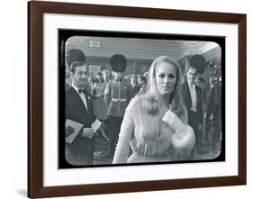 Ursula Andress Black & White-British Pathe-Framed Giclee Print