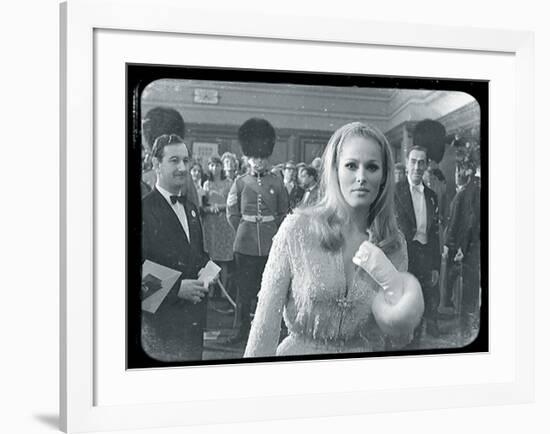 Ursula Andress Black & White-British Pathe-Framed Giclee Print