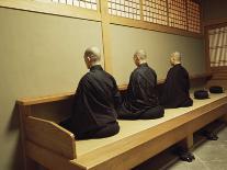 Monks During Za-Zen Meditation in the Zazen Hall, Elheiji Zen Monastery, Japan-Ursula Gahwiler-Photographic Print