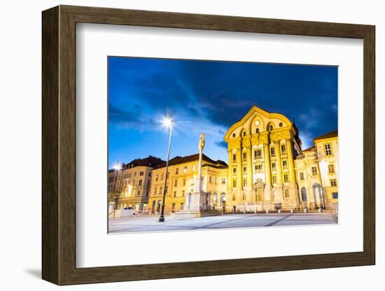 Ursuline Church, Ljubljana, Slovenia, Europe.-kasto-Framed Photographic Print